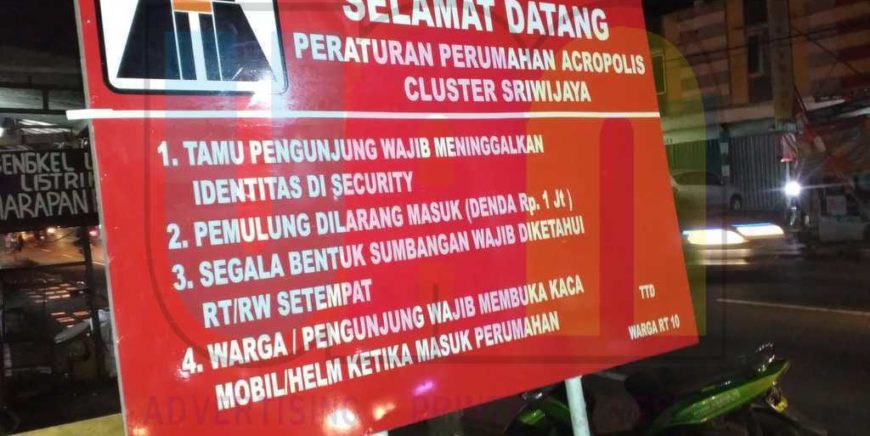 Jasa Pembuatan Papan Nama